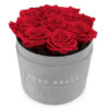 Rose Belle Box M flokowany szary