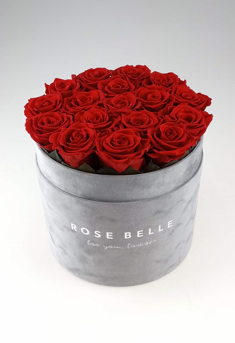 Rose Belle Box XL flokowany szary - obrazek 5